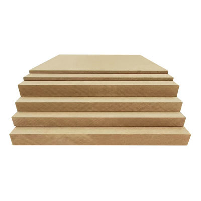 벽 MDF 보드 18mm 10mm 두께 원료 섬유 보드 시트 코어 포플러 하드우드 콤비