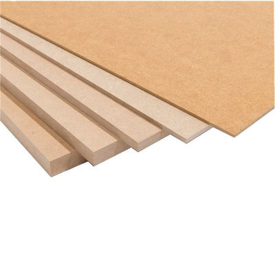 밀도 680-830KG/M3 하드 보드 18mm 평면 Mdf 원료 나무 섬유 보드 1220*2440mm