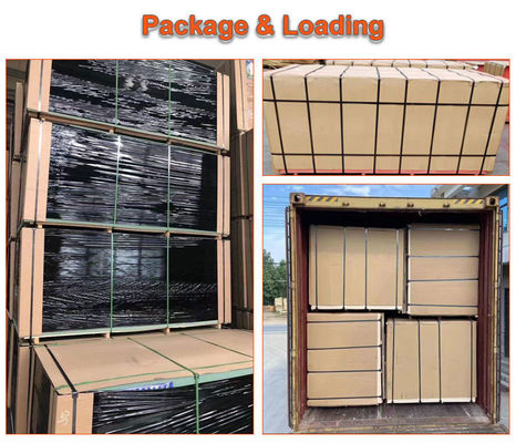 18mm 메라민 선 laminated Mdf Hdf 보드 습도 방지 및 E2 접착제를 위한 섬유 보드